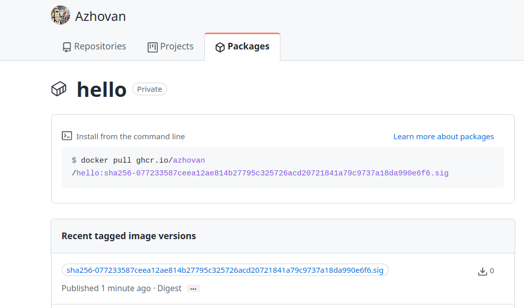 github container registry