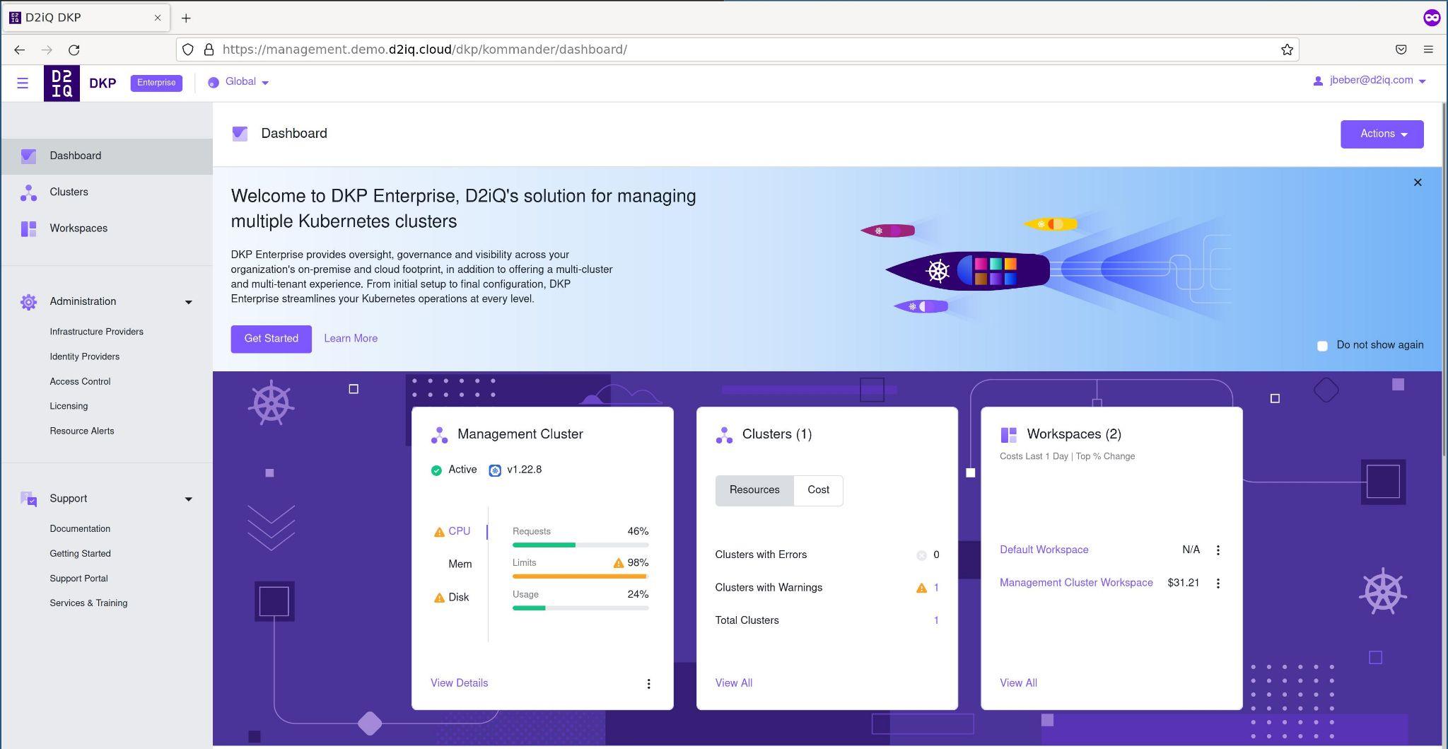 Kommander Dashboard